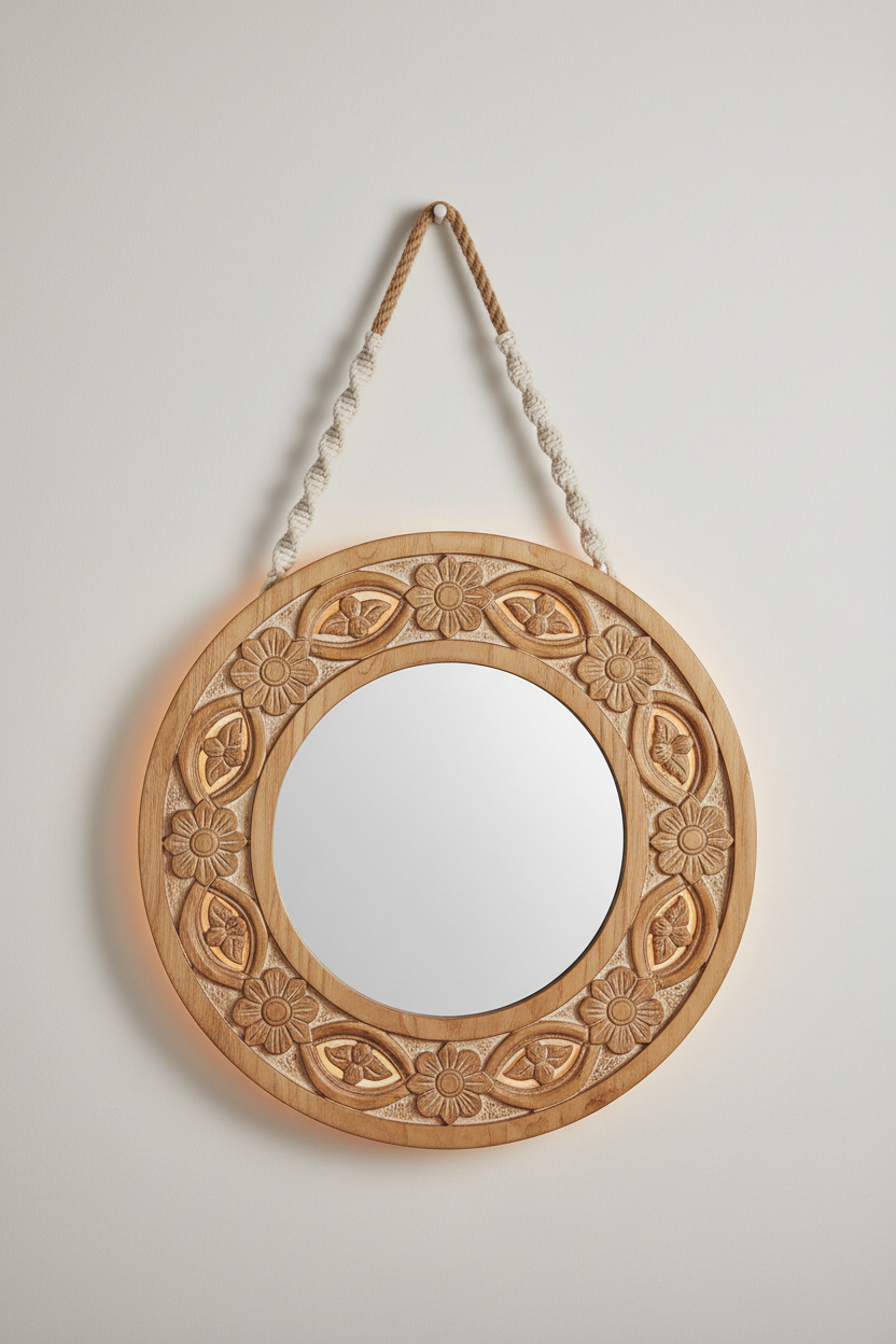 Handcrafted Hanging Wall Miror